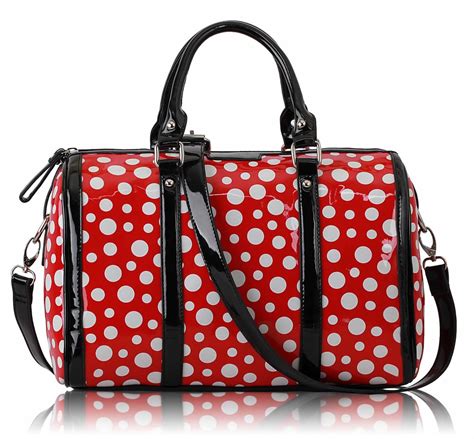 polka dot tote bag